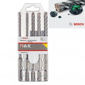 5 db. Bosch Fúró SDS-PLUS-5X 6/6/8/8/10 mm - 2608836631